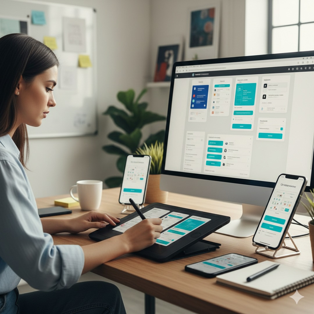 طراحی UX/UI و تجربه کاربری - شغل‌های پردرآمد اینترنتی 2024